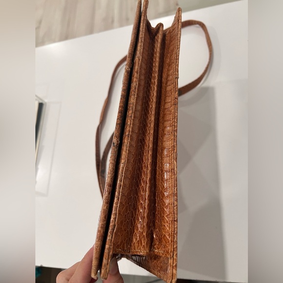 Vintage Pierre Cardin Croc leather shoulder handbag purse - Picture 10 of 10